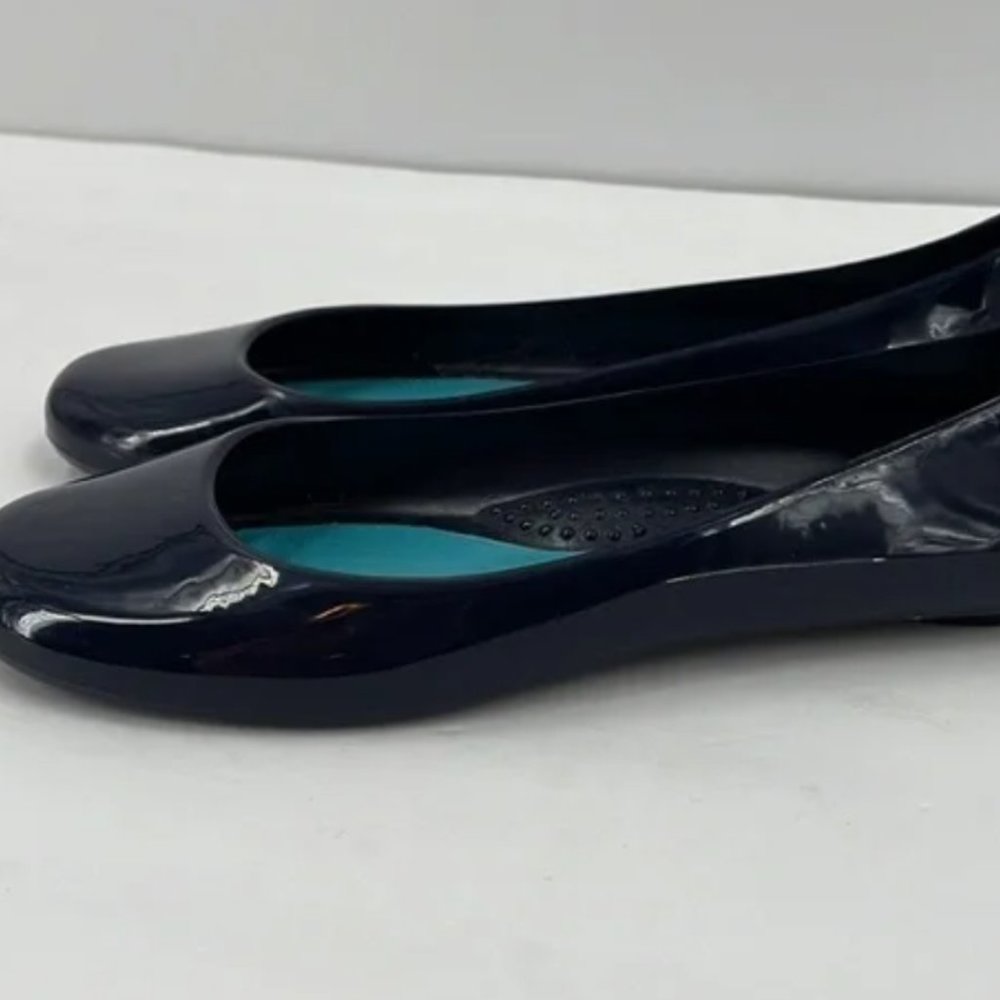 OKA-B Taylor Jelly Ballet Navy Blue Flats 8